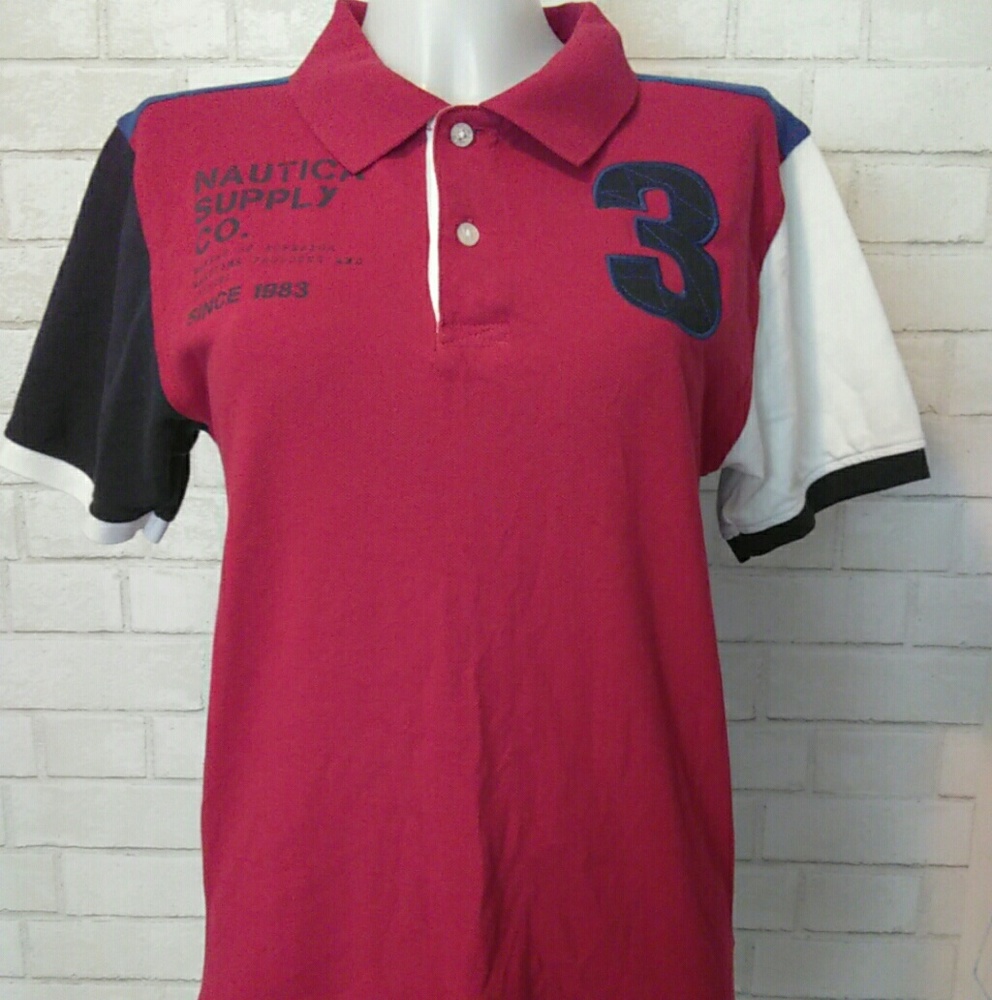 Nautica polo  multi- color collars shirt